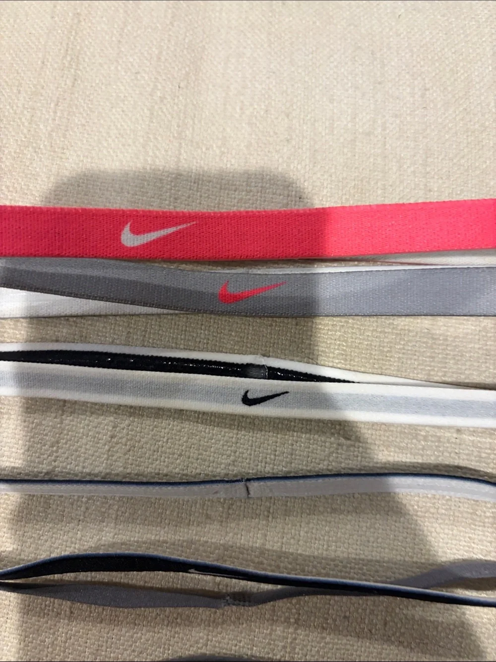 set of 5 girls nike sports headbands assorted colors new volleyball basketball